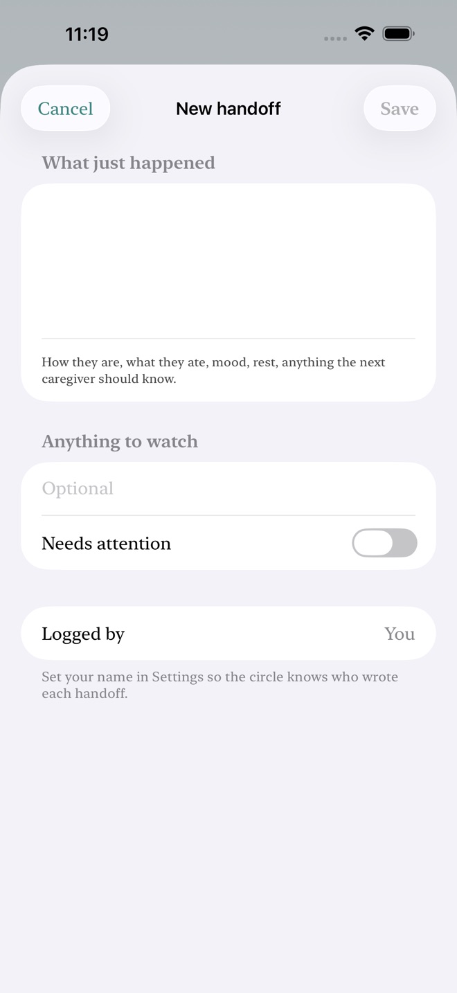 CareRelay: Care Handoff screenshot 2