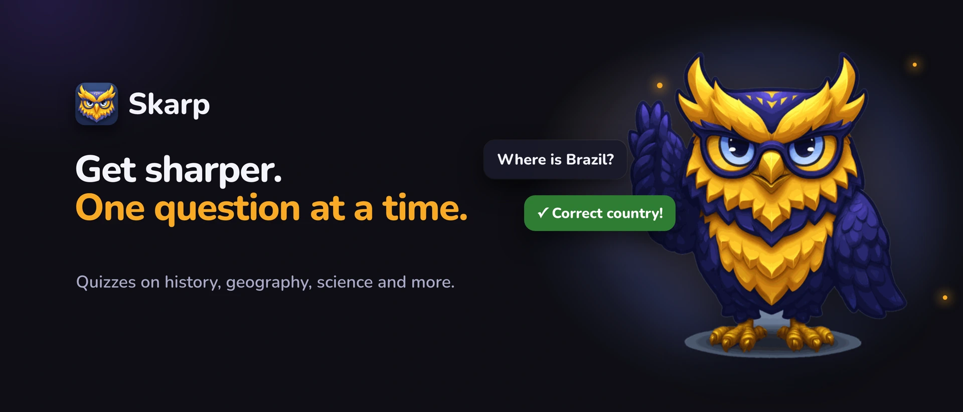 Skarp: General Knowledge Quiz product page header