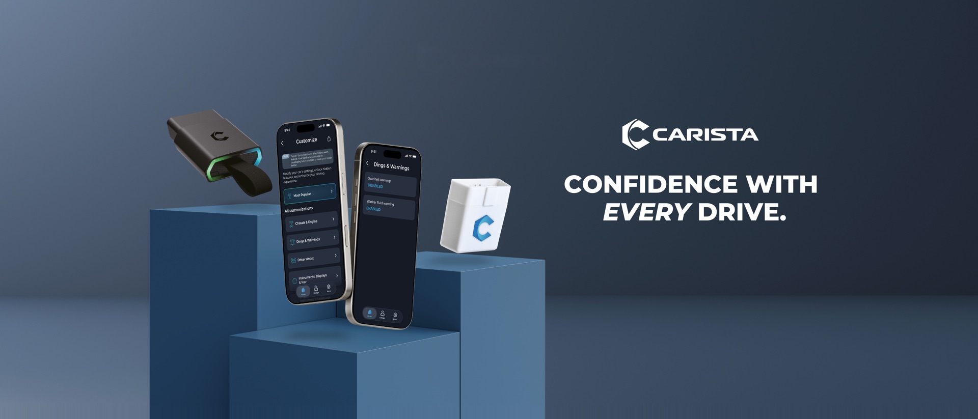 Carista OBD2 product page header