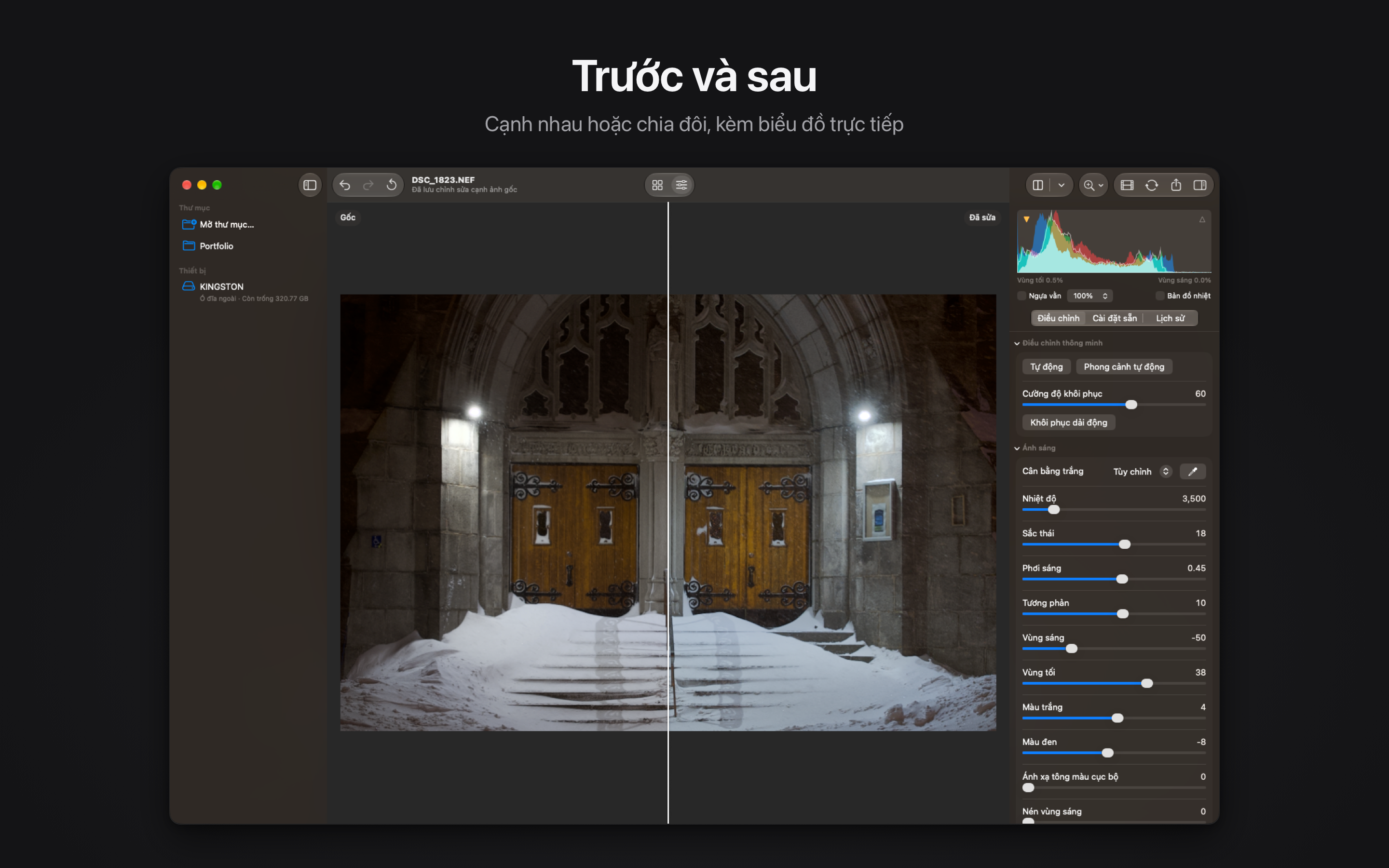 Rawed: RAW Photo Editor macOS screenshot 2 showing app interface