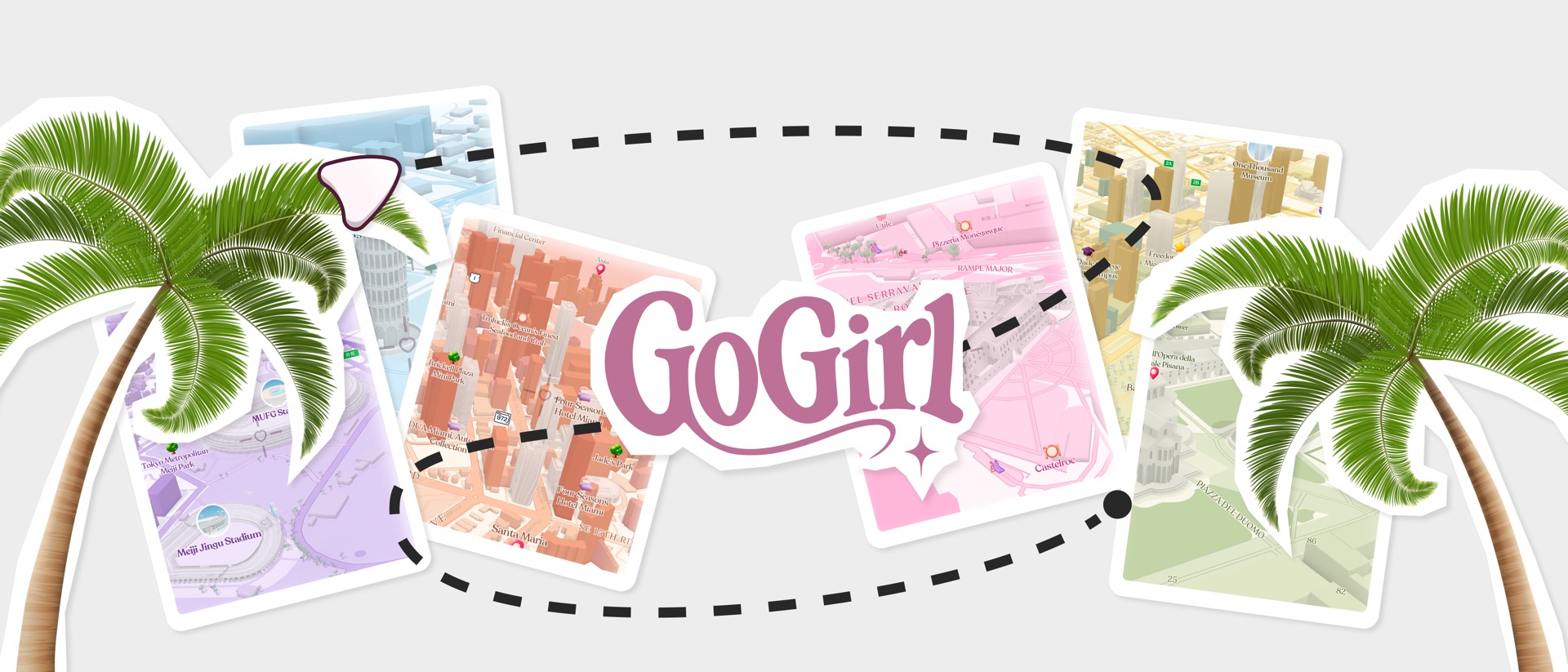 GoGirl: Girly Maps & Pink GPS product page header