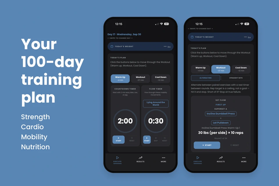 100 Days to Fit App Store search result
