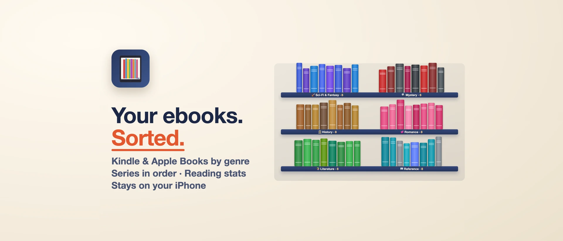 eBookSort App Store product page header