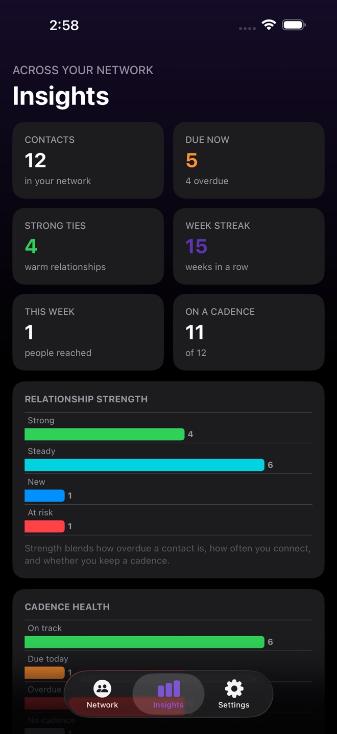 NetKeeper: Network CRM capture d’écran 3