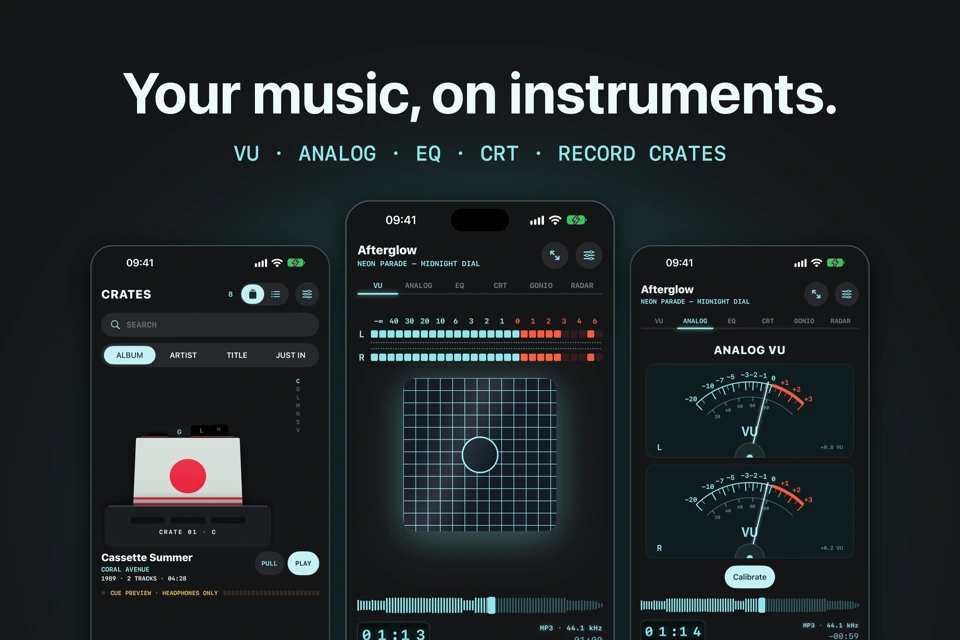 Headroom: VU Music Player App Store search result