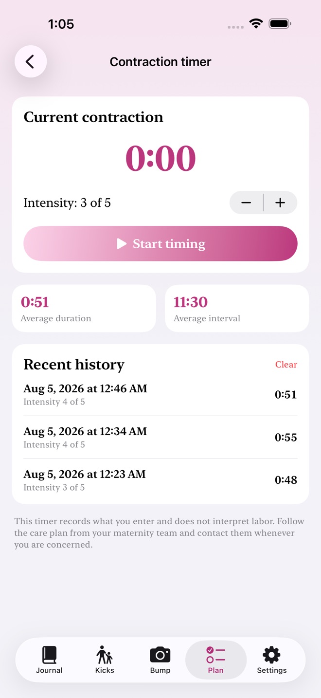BumpBook: Pregnancy Journal screenshot 2