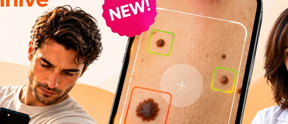AI Skin Scanner & Mole Tracker App Store product page header