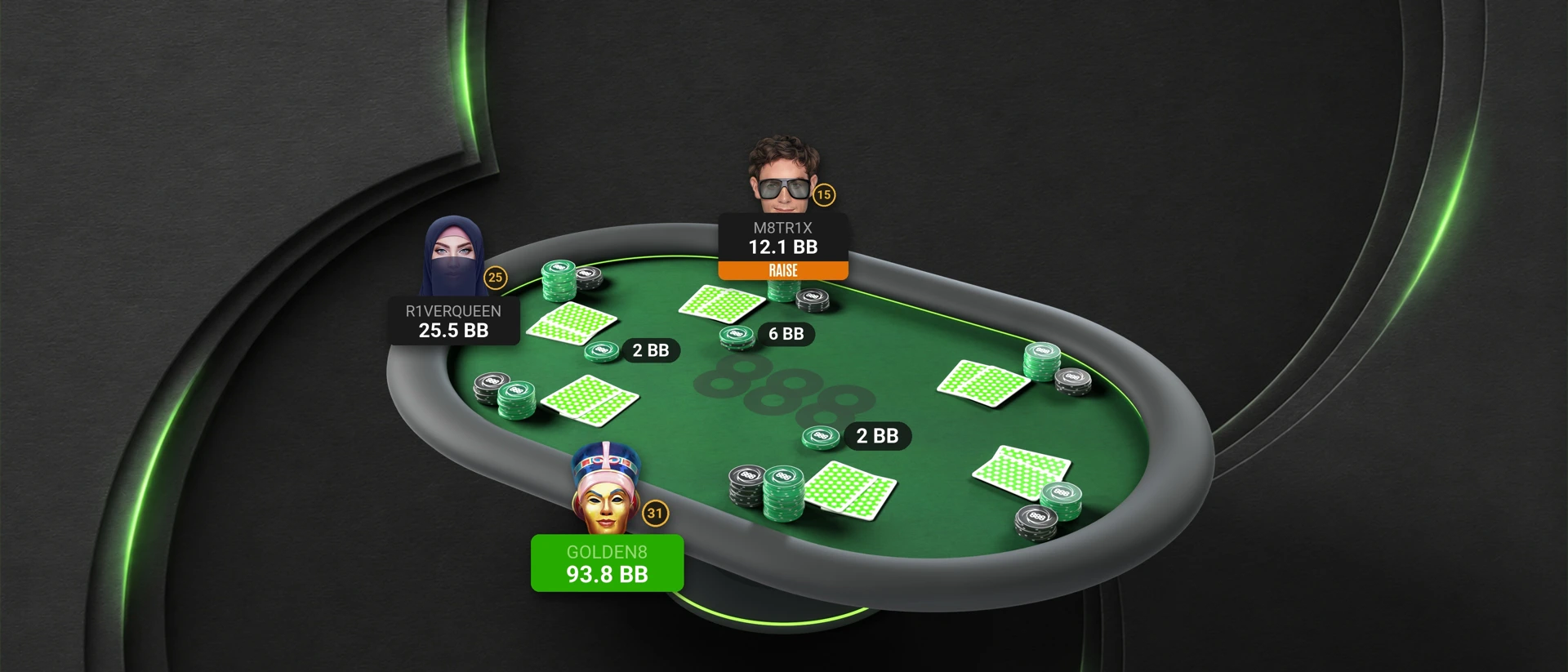 888 poker: Texas Holdem Poker product page header