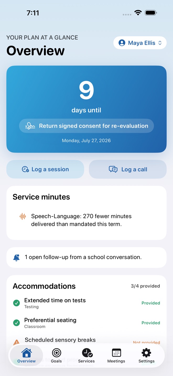 BrightPath: IEP Organizer screenshot 1