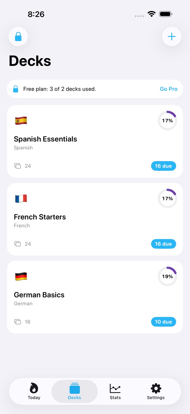 LexiDeck: Vocab Cards screenshot 4