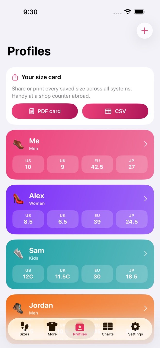 ShoeSizer: Size Converter screenshot 4