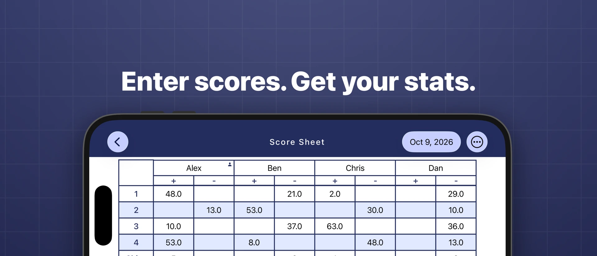 JongBook: Mahjong Score Sheet product page header