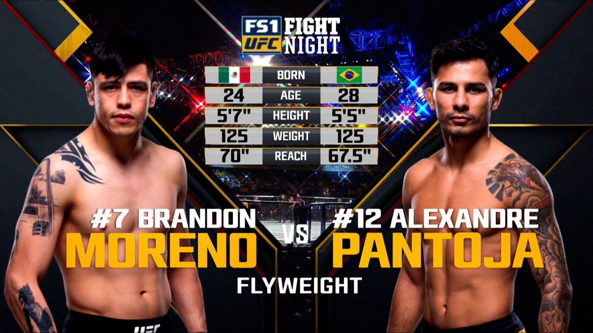 ‎Brandon Moreno vs. Alexandre Pantoja - UFC Fight Night (Temporada 2018