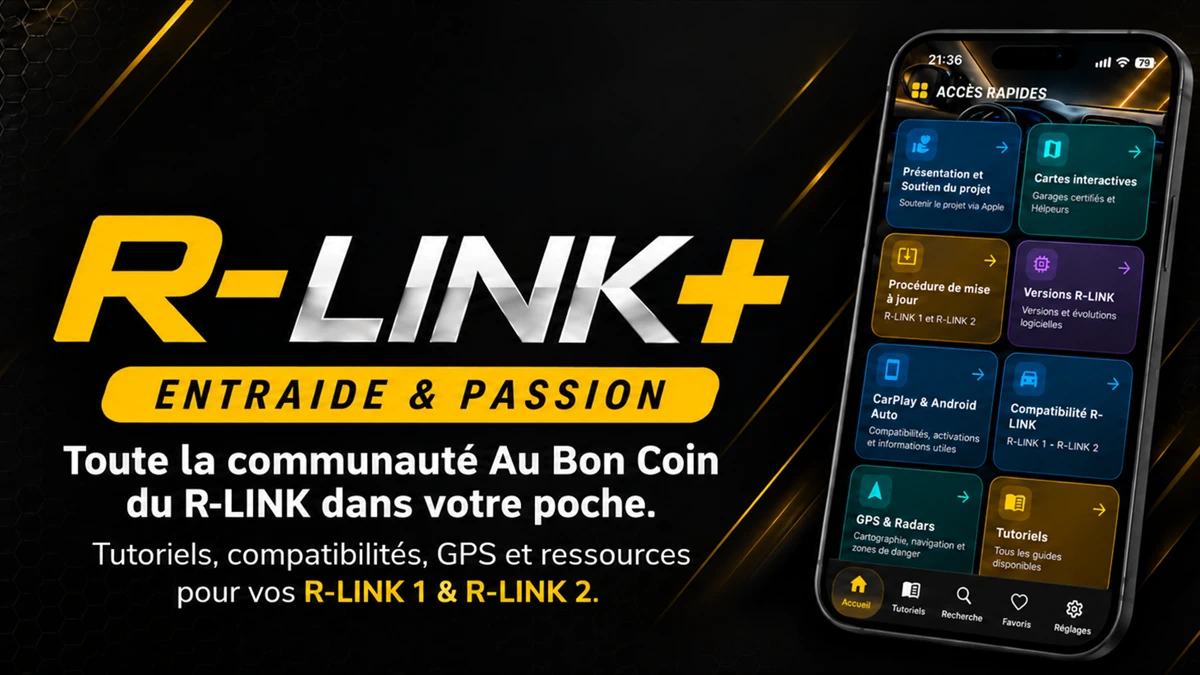 R-LINK+ : RENAULT R-LINK 2 & 1 App Store product page header