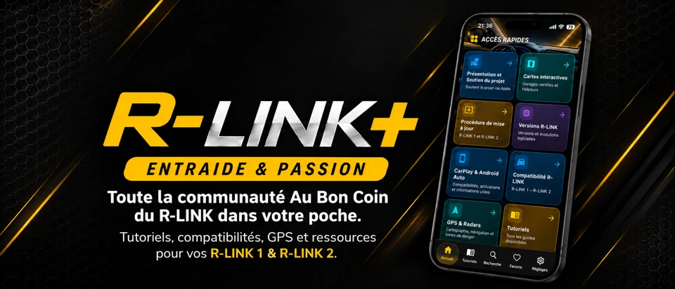 R-LINK+ : RENAULT R-LINK 2 & 1 App Store product page header