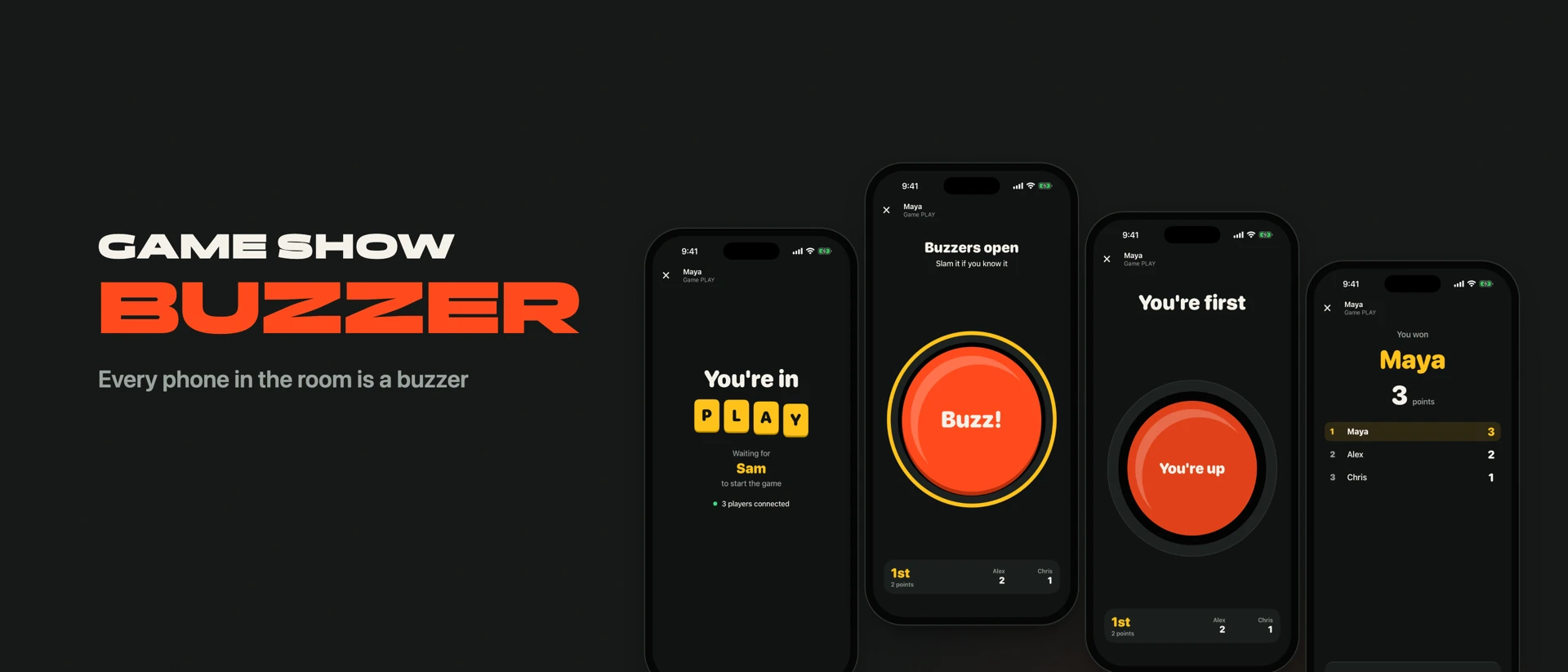 Game Show Buzzer product page header