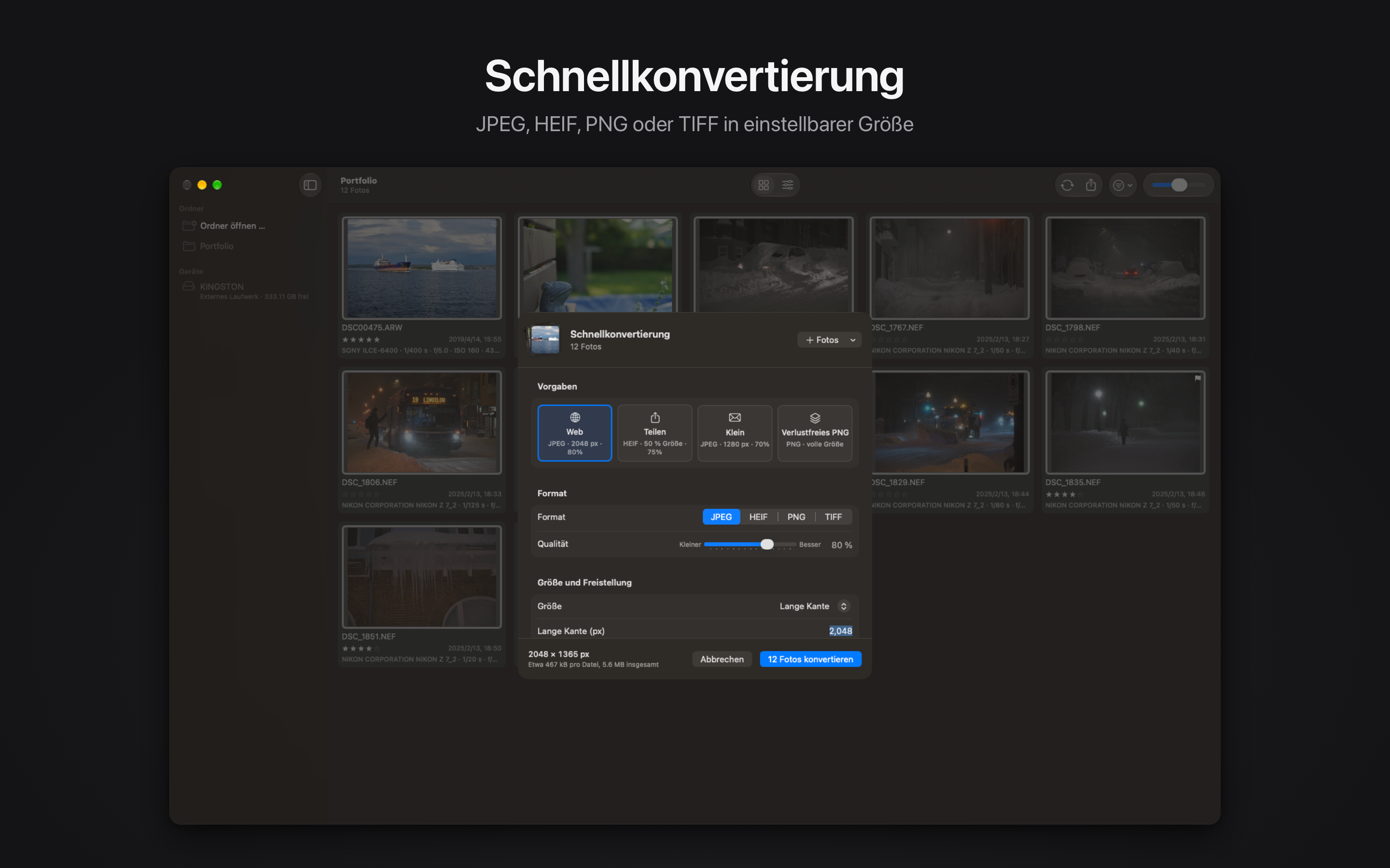 Rawed: RAW Photo Editor macOS screenshot 5 showing app interface