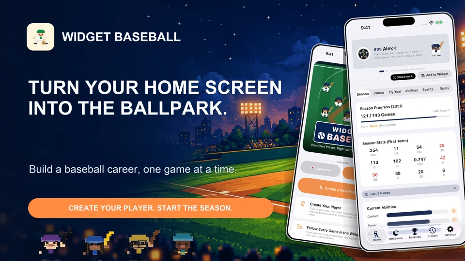 Widget Baseball App Store search result