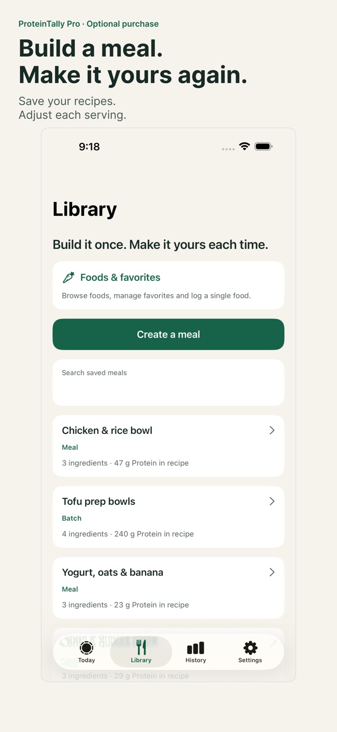 ProteinTally: Protein Tracker screenshot 3