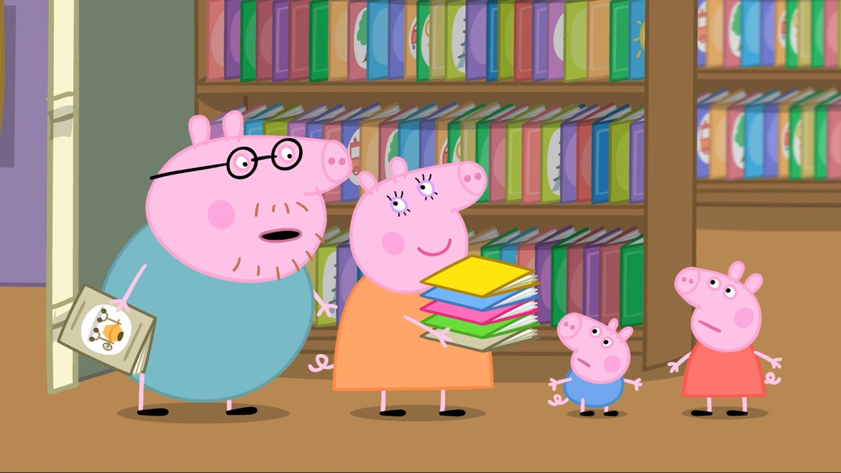 ‎The Library - Peppa Pig (Series 3, Episode 4) - Apple TV (UK)