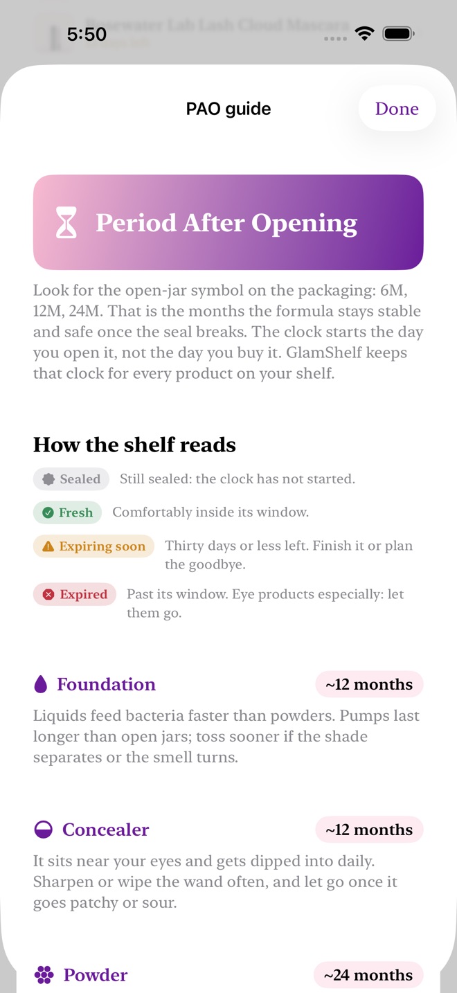 GlamShelf: Makeup Shelf screenshot 4