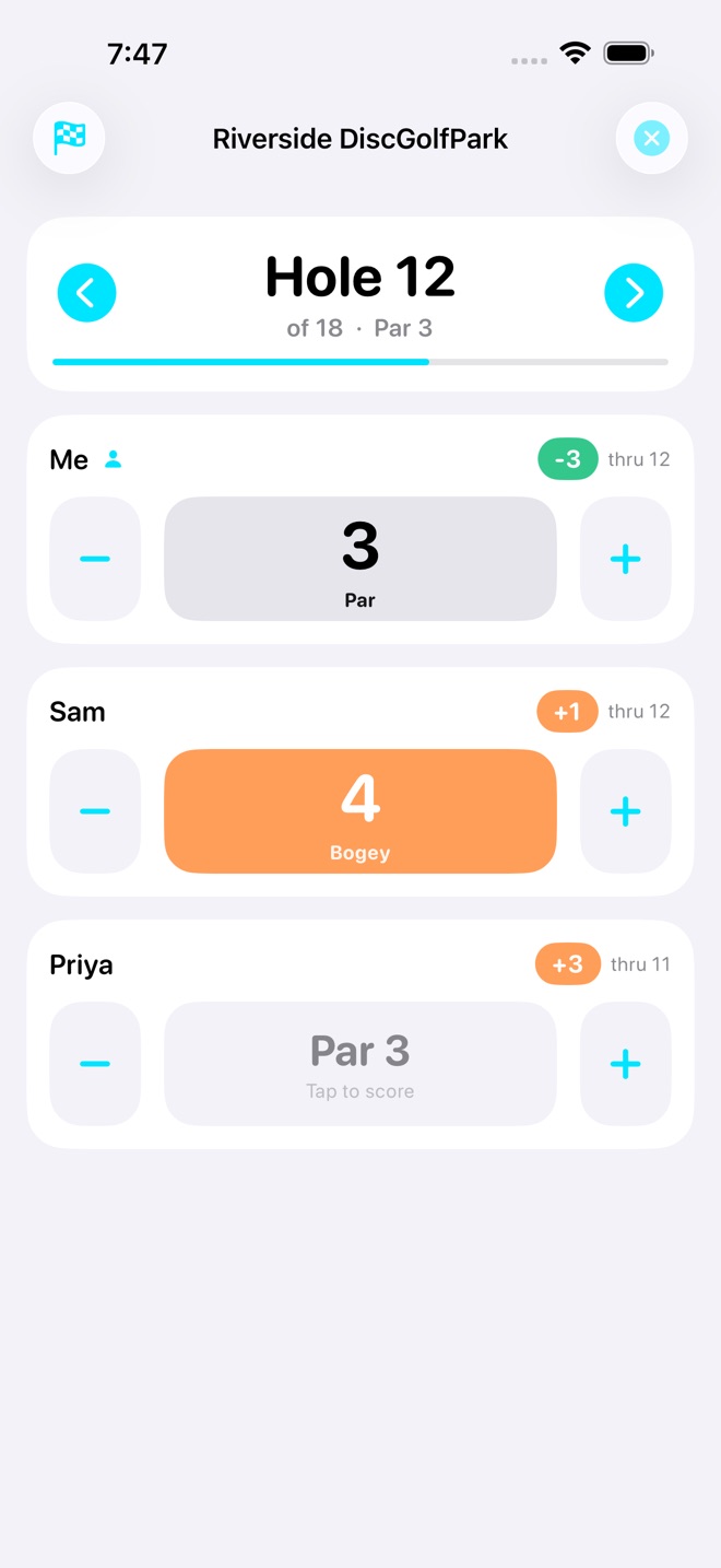 ChainsUp: Disc Golf screenshot 2