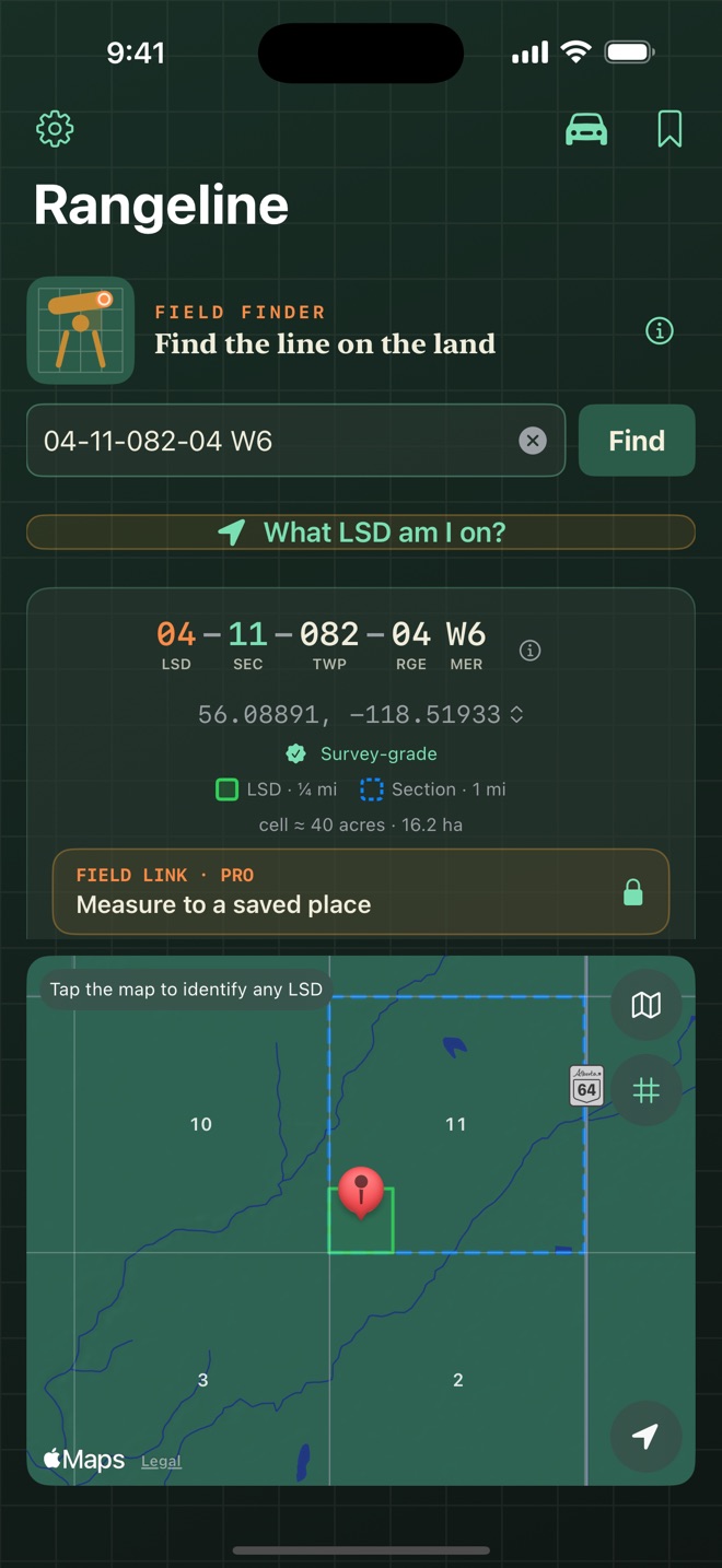 Rangeline: LSD & Land GPS screenshot 5