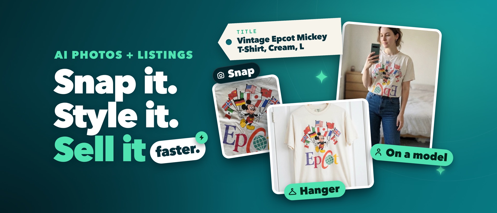 PreLoved AI: Vinted Listings product page header