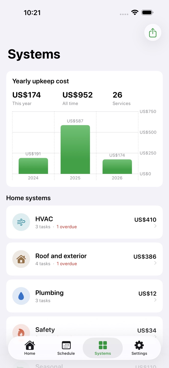 HomeTend: Home Upkeep screenshot 3