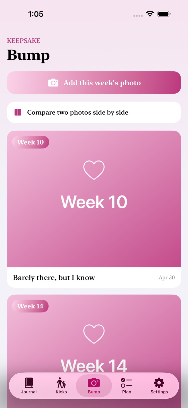 BumpBook: Pregnancy Journal screenshot 5