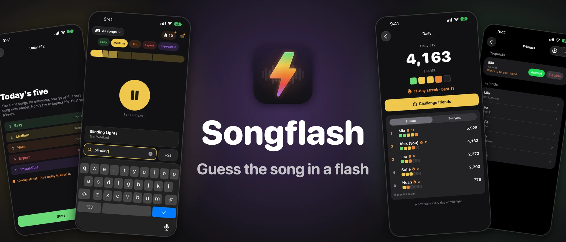 Songflash product page header