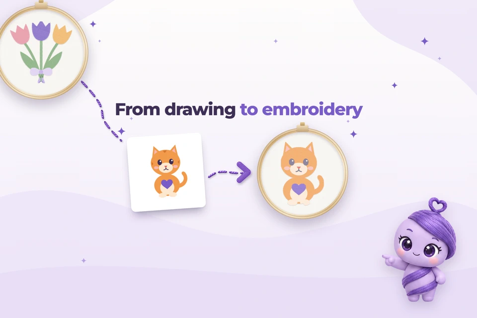 Hoopy: photo to embroidery App Store search result