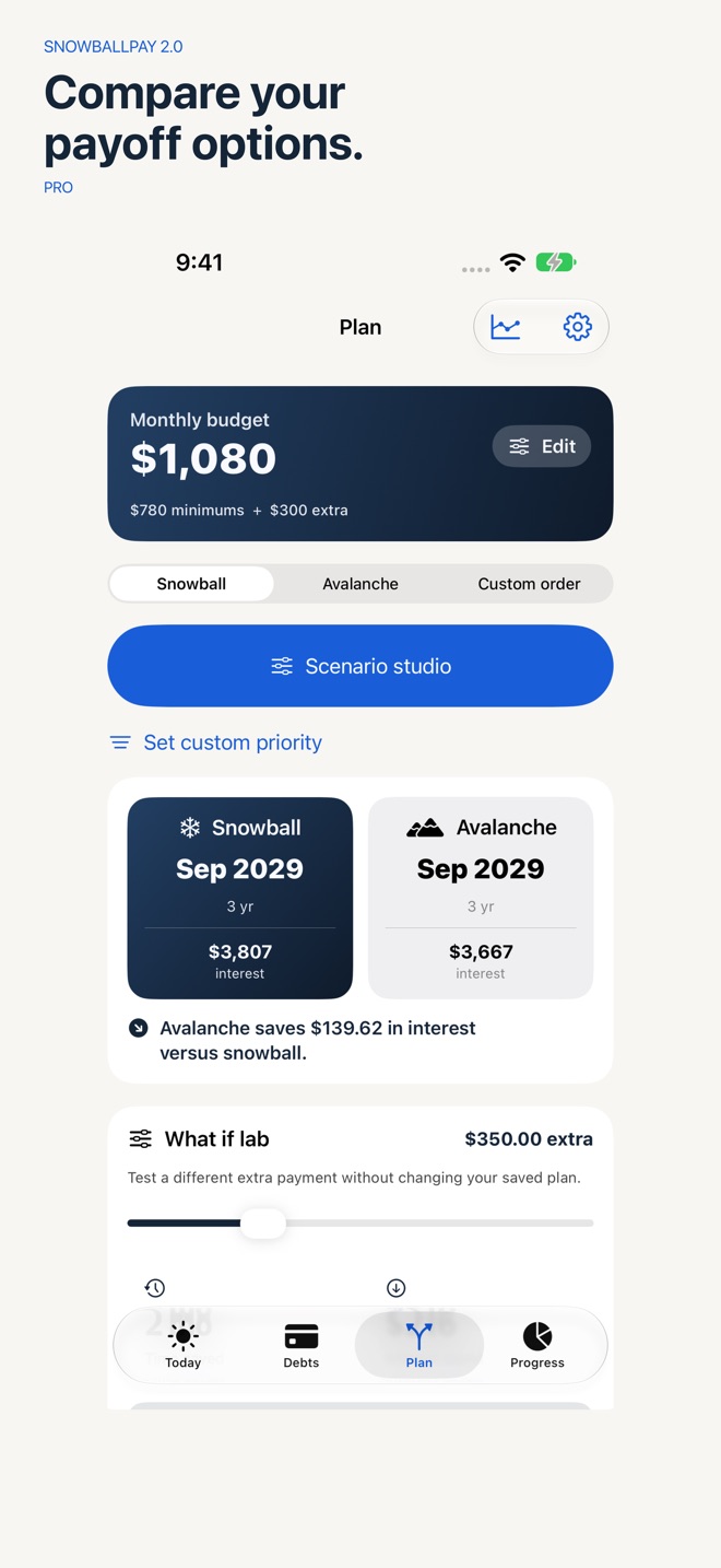 SnowballPay: Debt Payoff screenshot 3