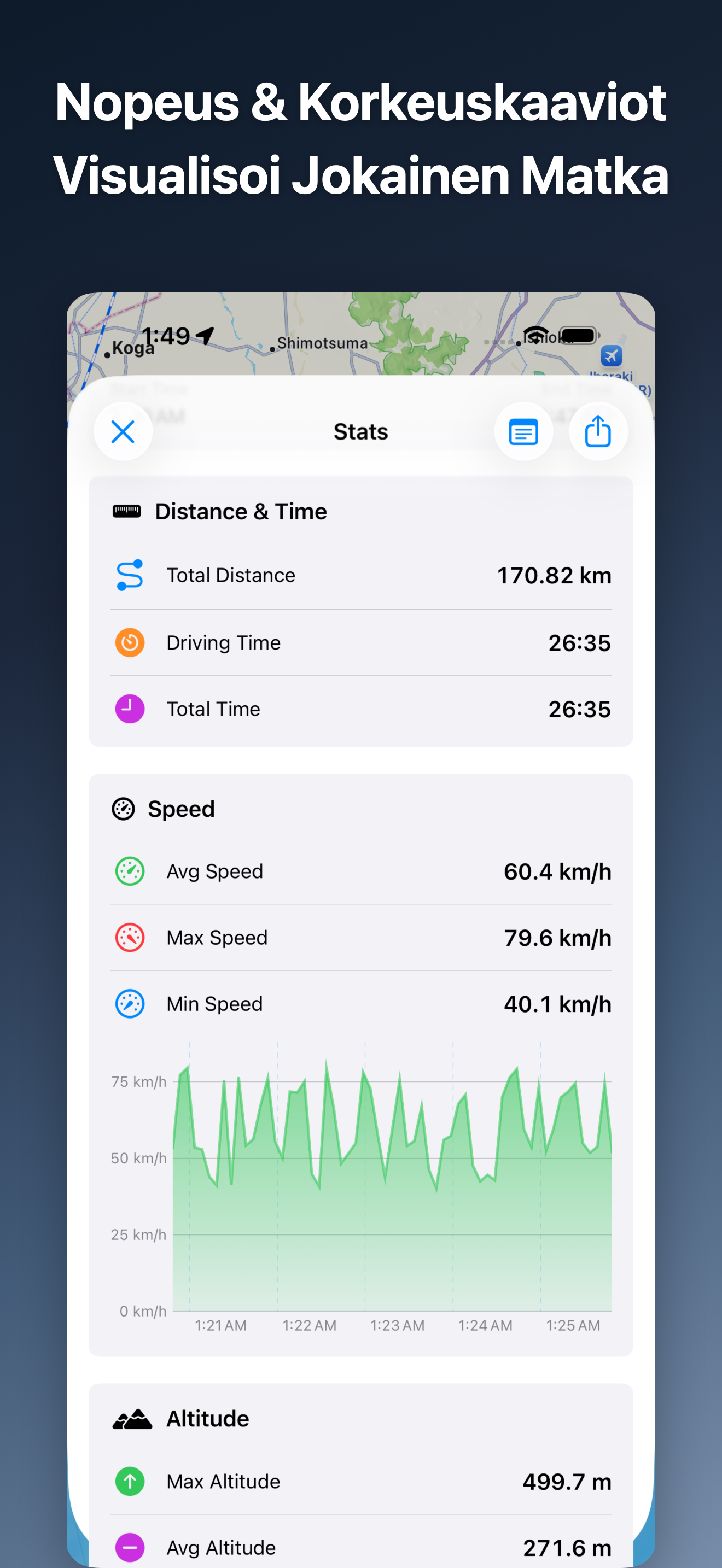 DriveTracker - Driving Log iOS screenshot 4 showing app interface