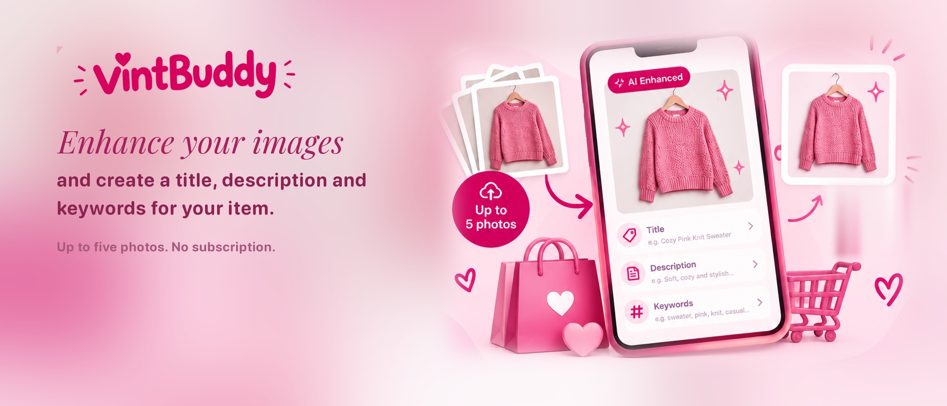 VintBuddy product page header