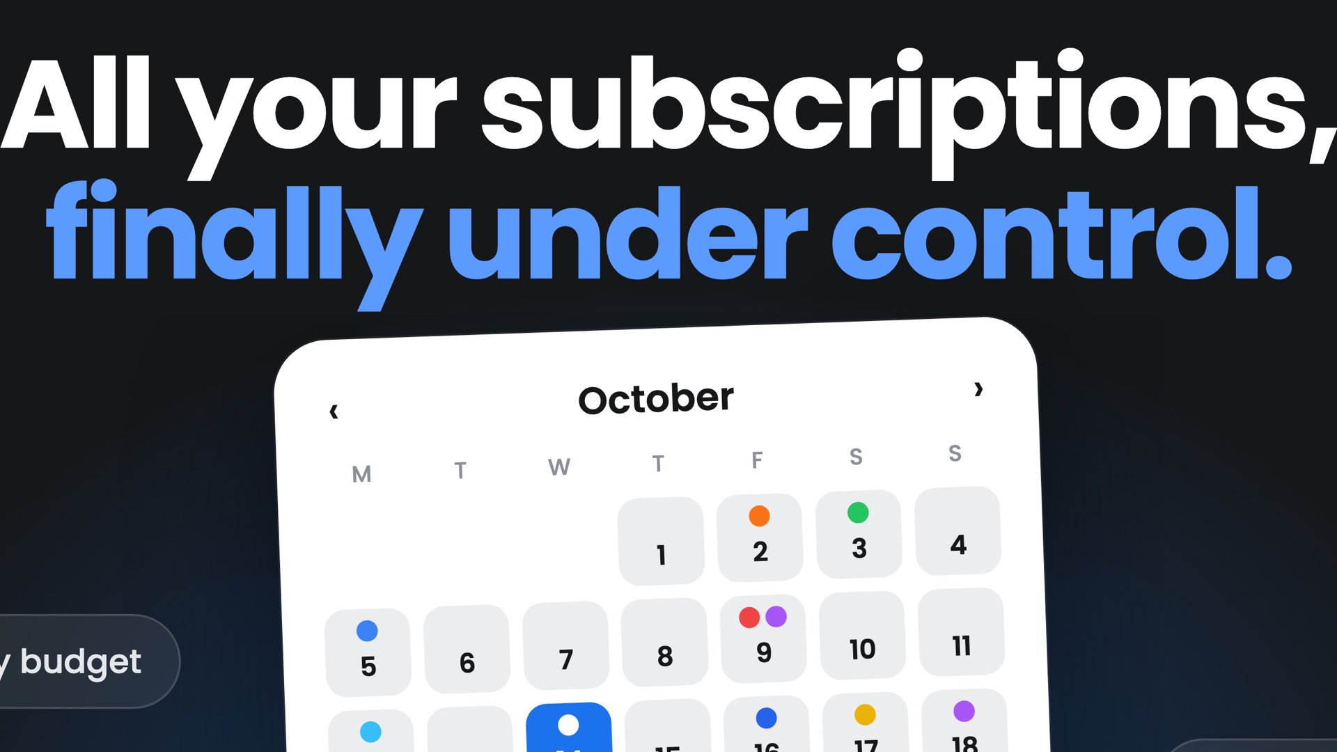 Subflow | Track subscriptions product page header