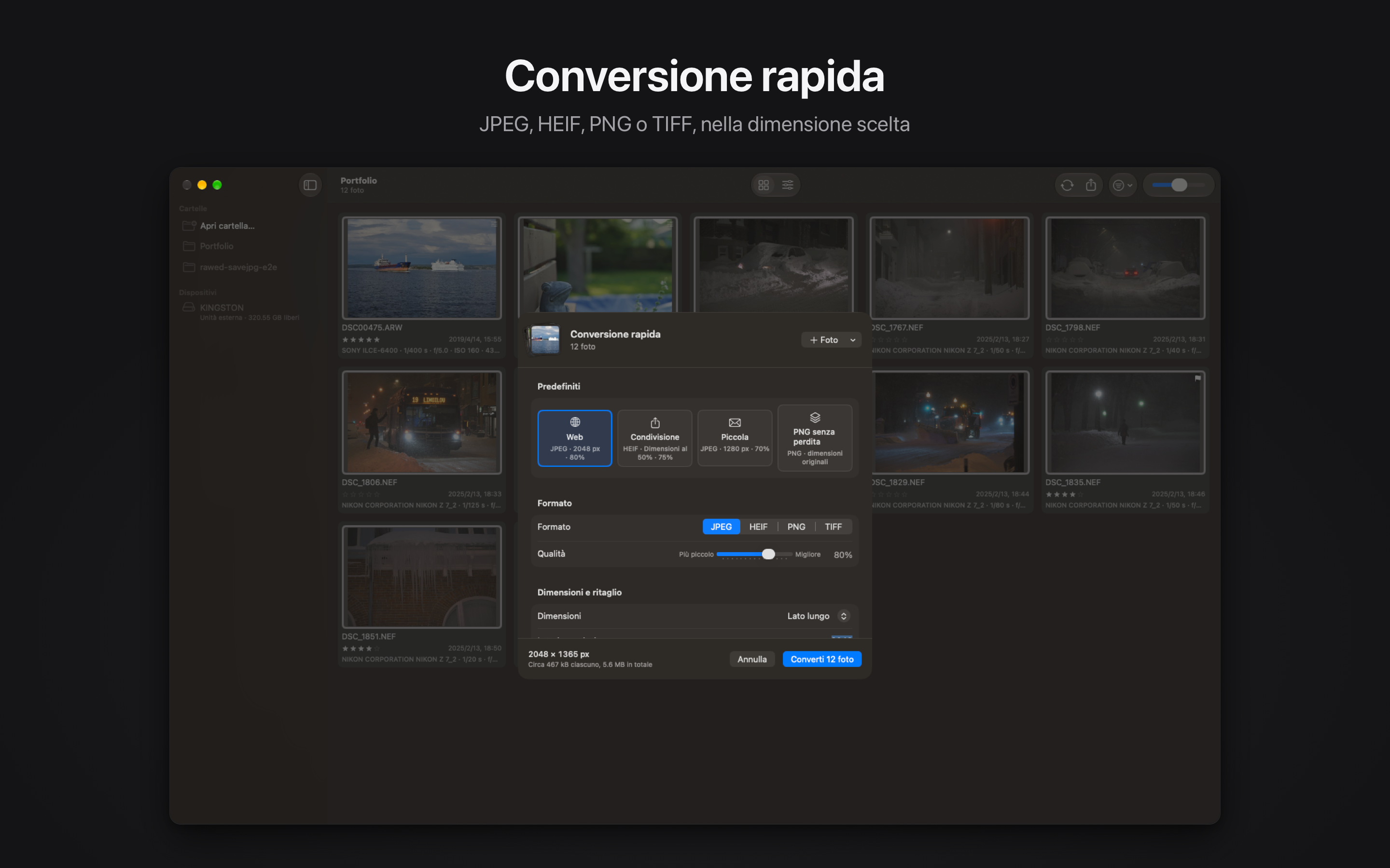 Rawed: RAW Photo Editor macOS screenshot 5 showing app interface