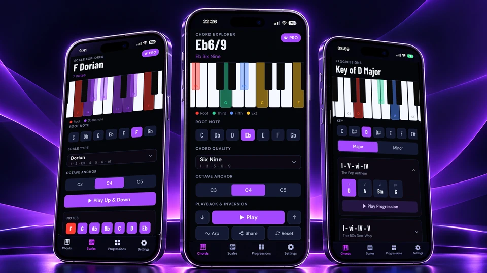 ChordLink Piano Chords App Store product page header