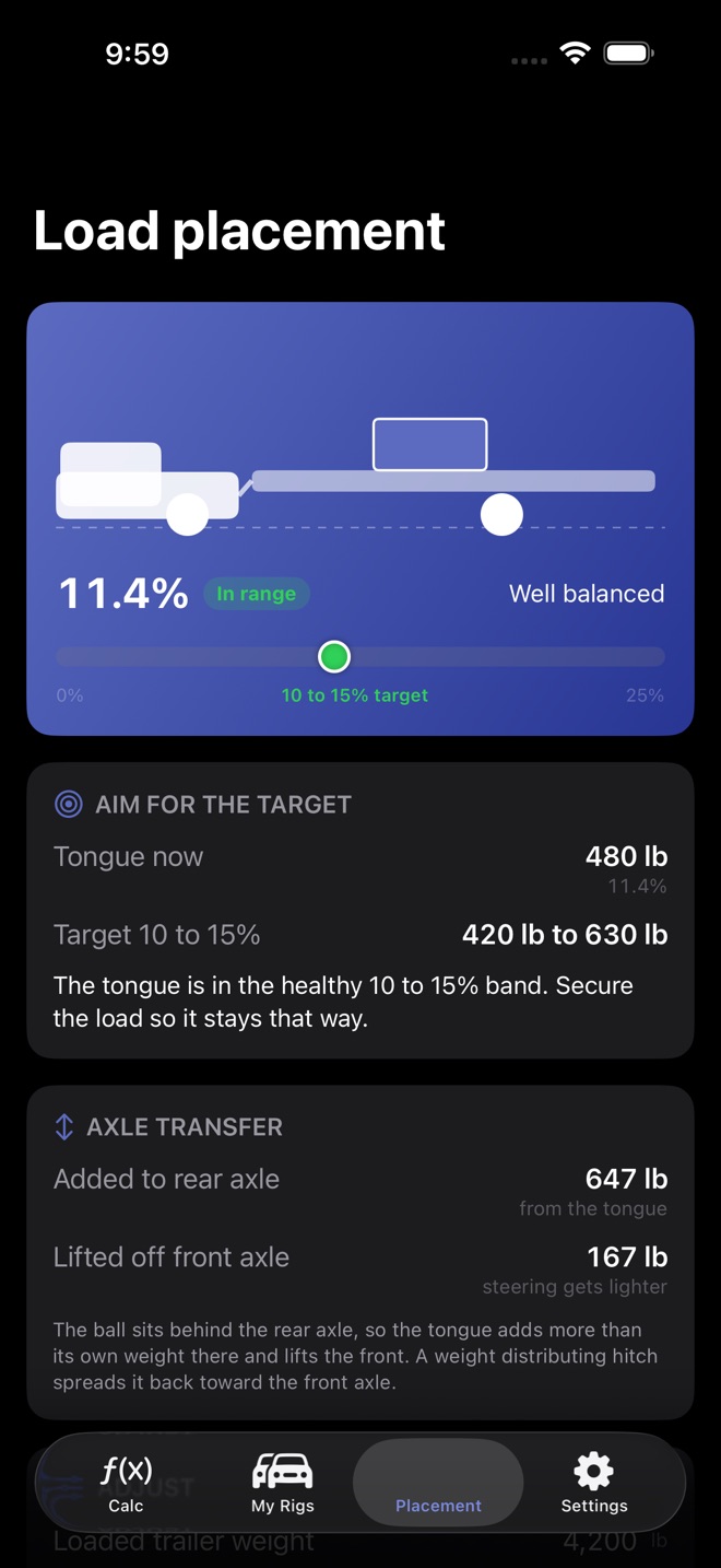 TowCalc: Trailer Weights screenshot 4