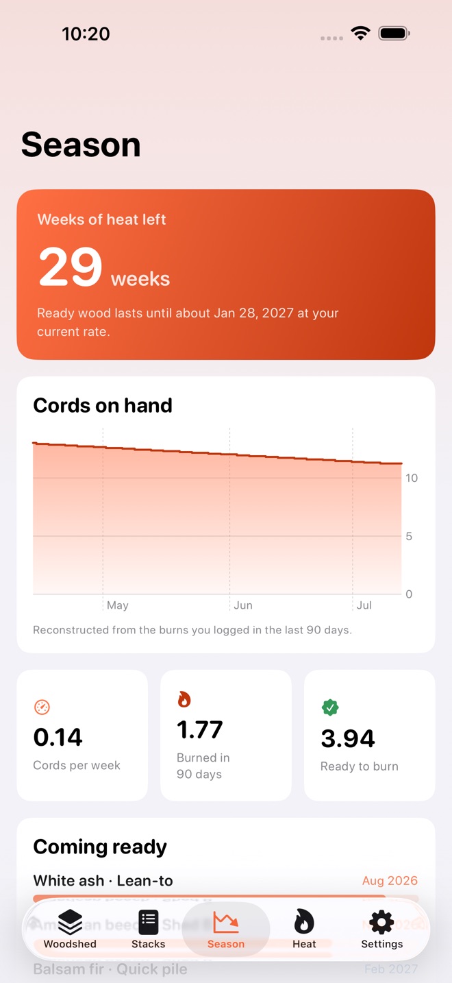 FireCord: Firewood Log screenshot 3