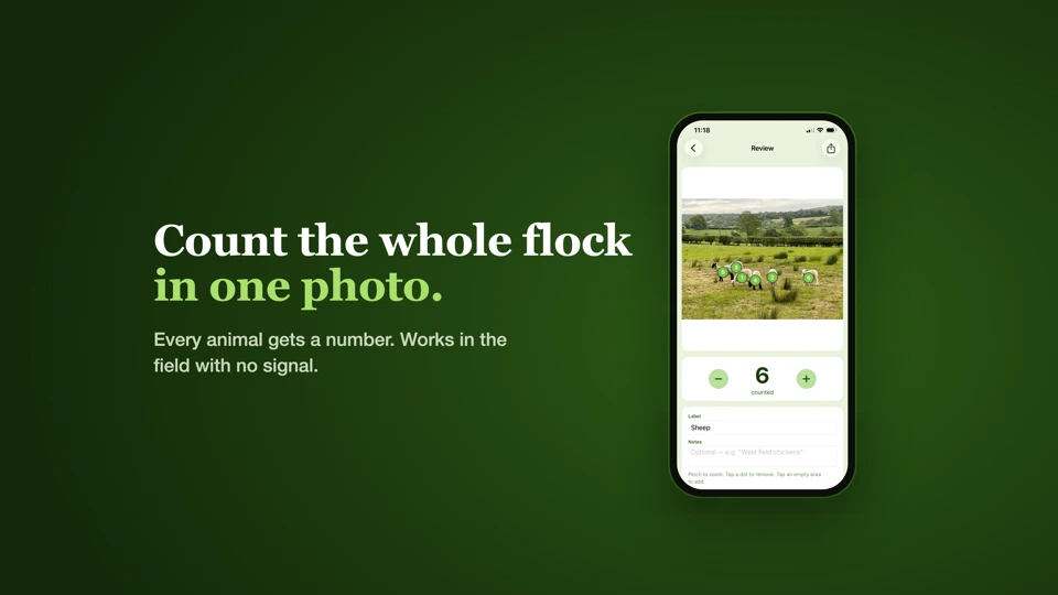 Herdcount: Livestock Counter App Store search result