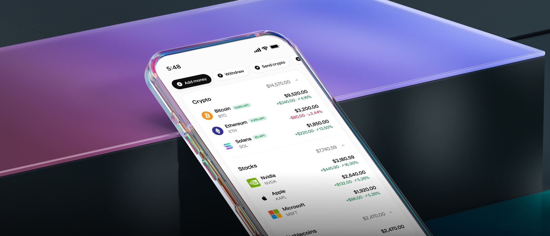 Kraken: Buy Crypto & Stocks product page header