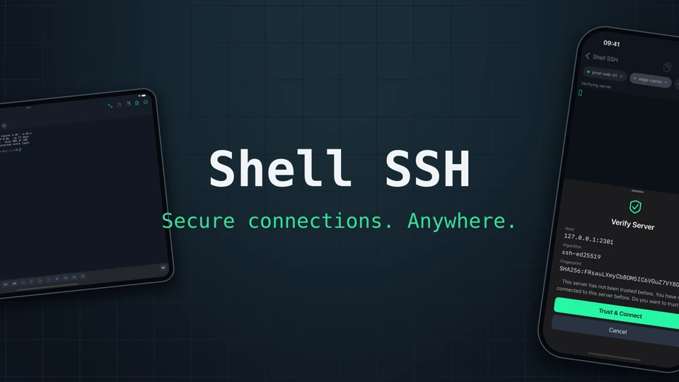 Shell SSH App Store product page header