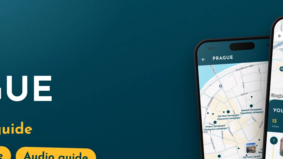 Prague Travel & Audio Guide App Store product page header