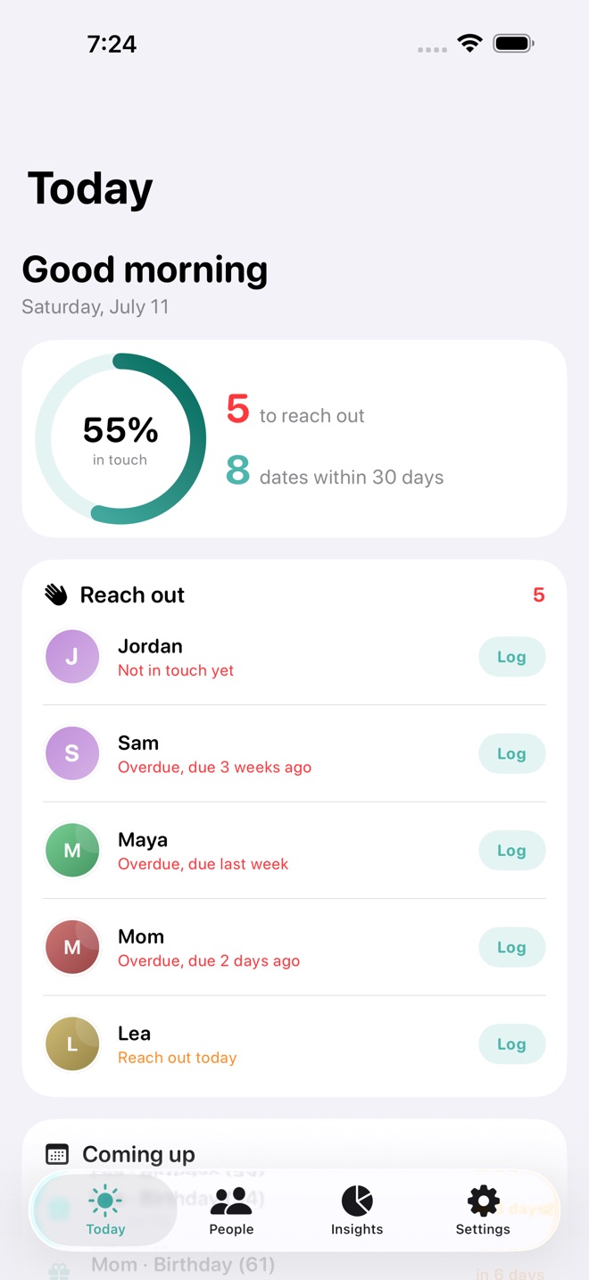 KinKeeper: Stay in Touch capture d’écran 1