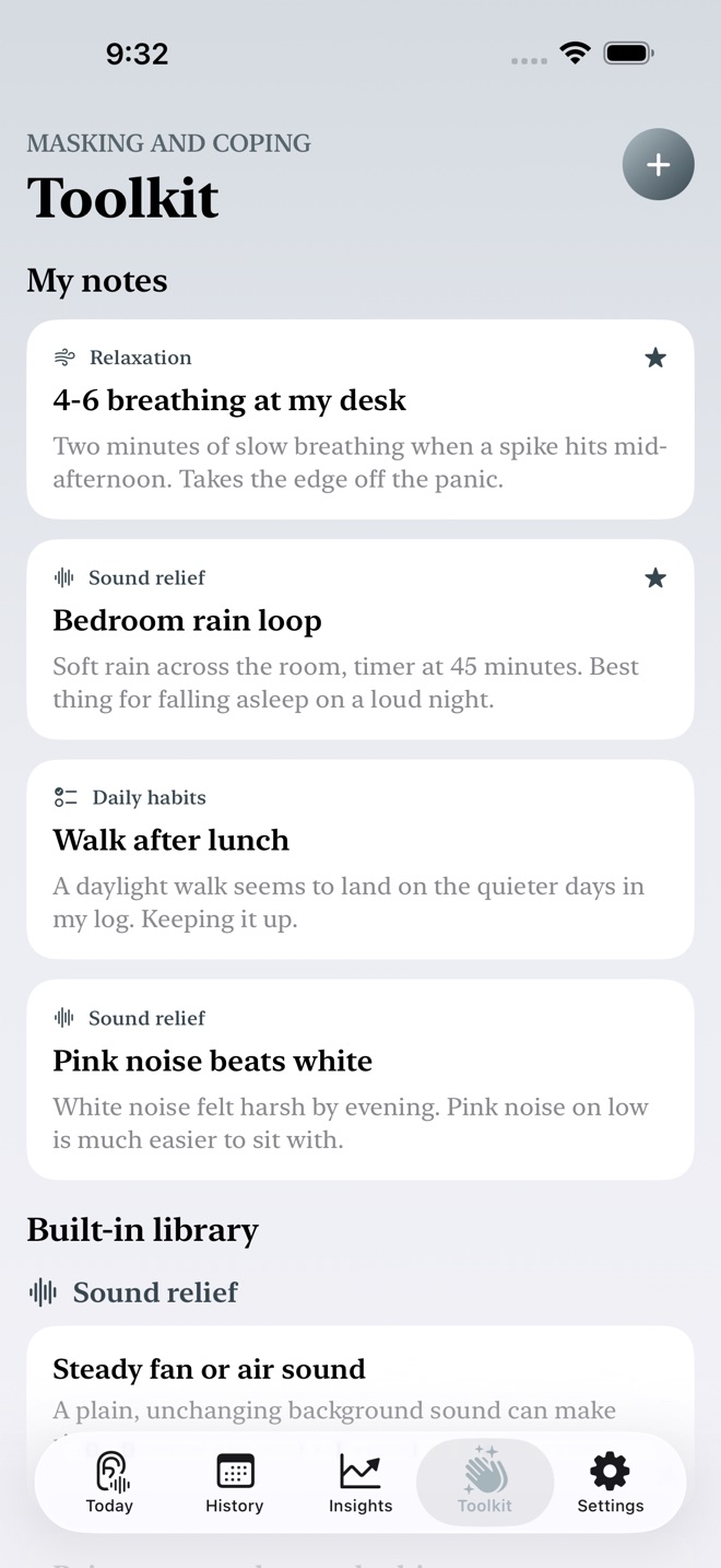QuietLog: Tinnitus Diary capture d’écran 4