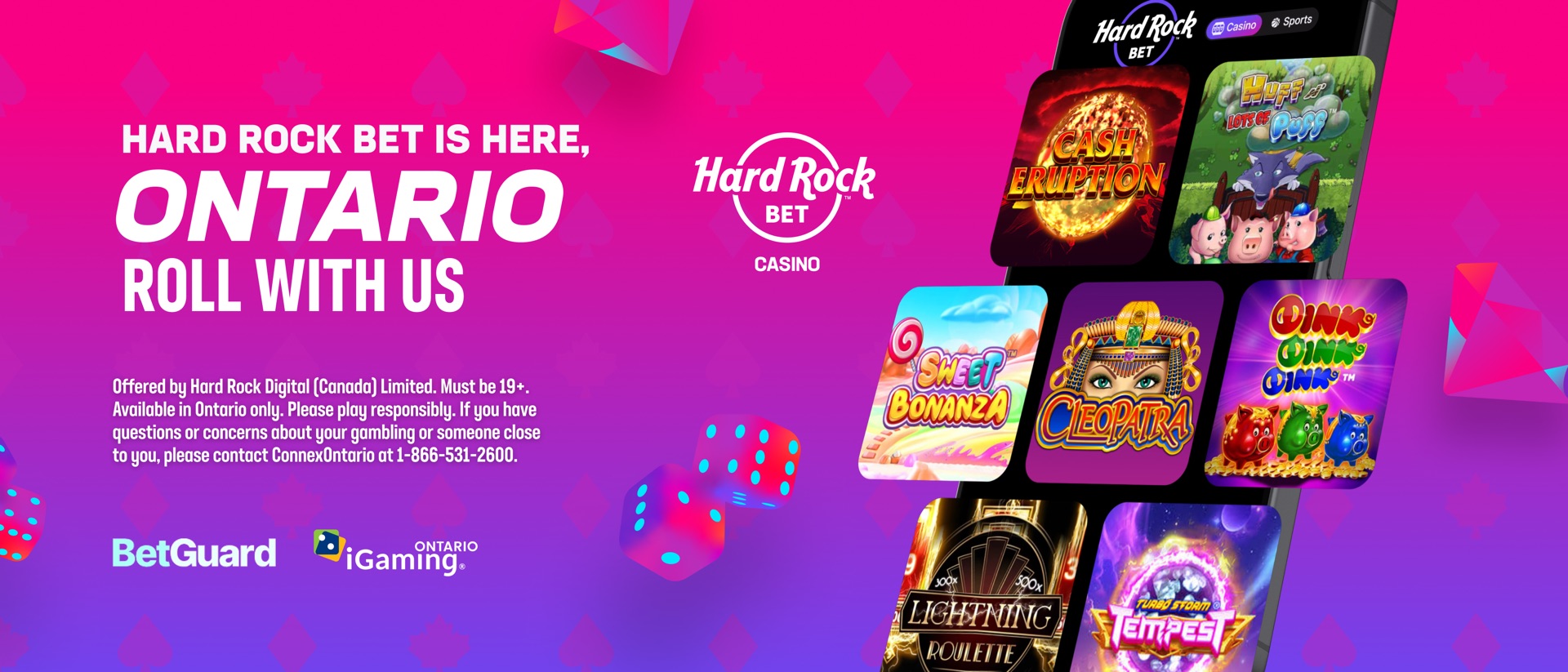 Hard Rock Bet Casino product page header