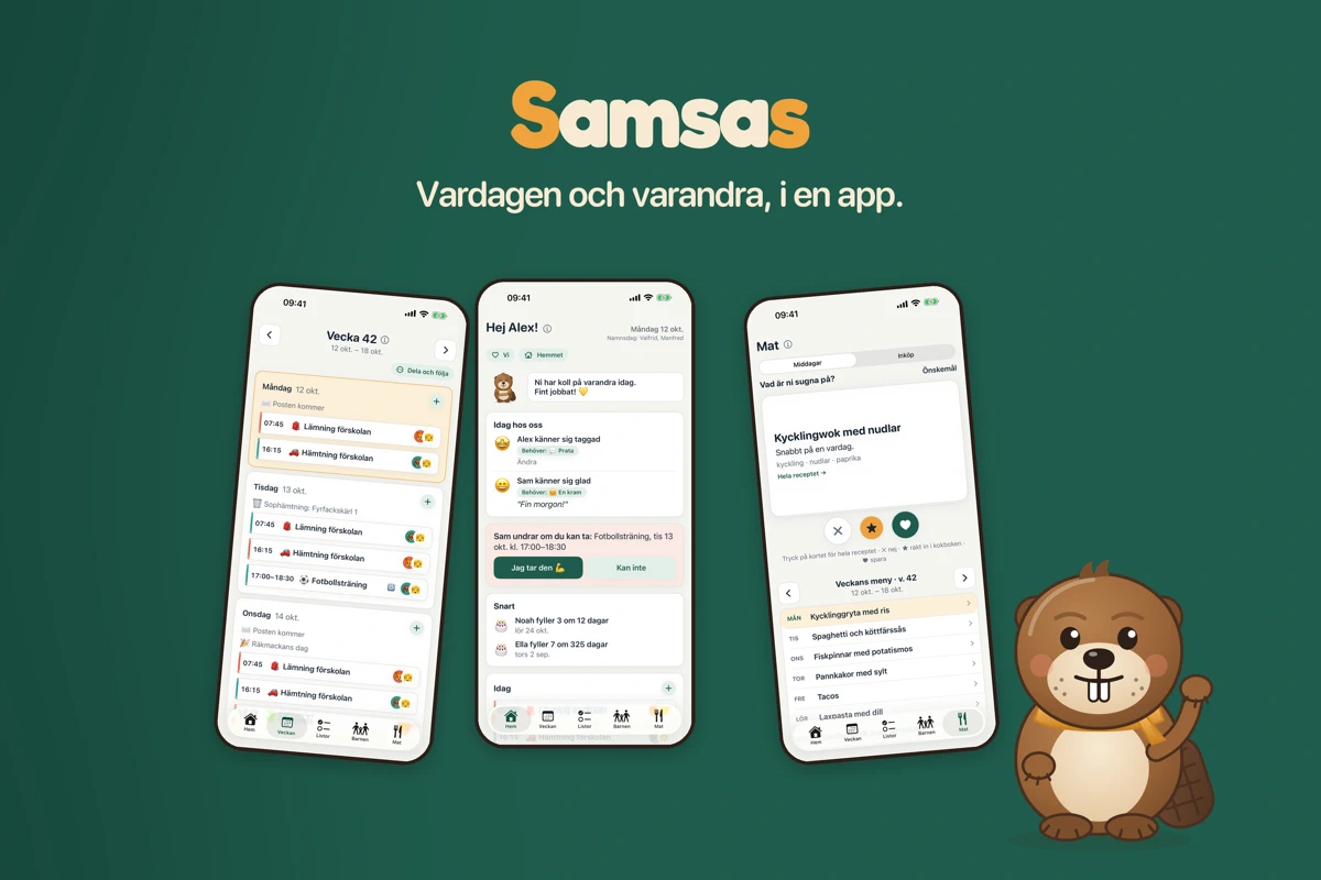 Samsas Appen search result