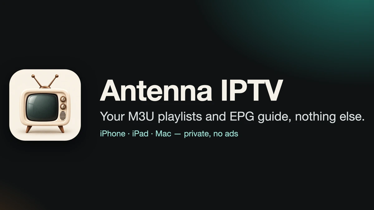 Antenna IPTV App Store product page header
