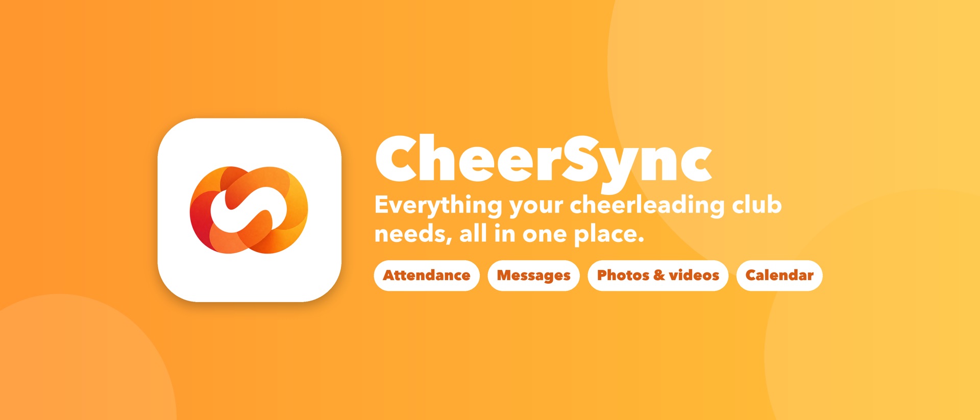 CheerSync product page header